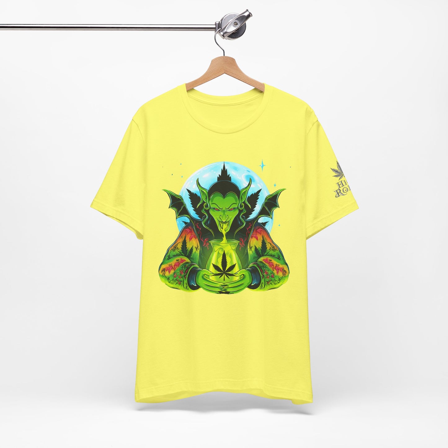 Mystic Dragon Guardian Cannabis Meditation T-Shirt - Premium Psychedelic 420 Apparel