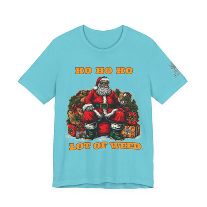 Ho Ho Ho Lot Of Weed Premium Cannabis Christmas T-Shirt