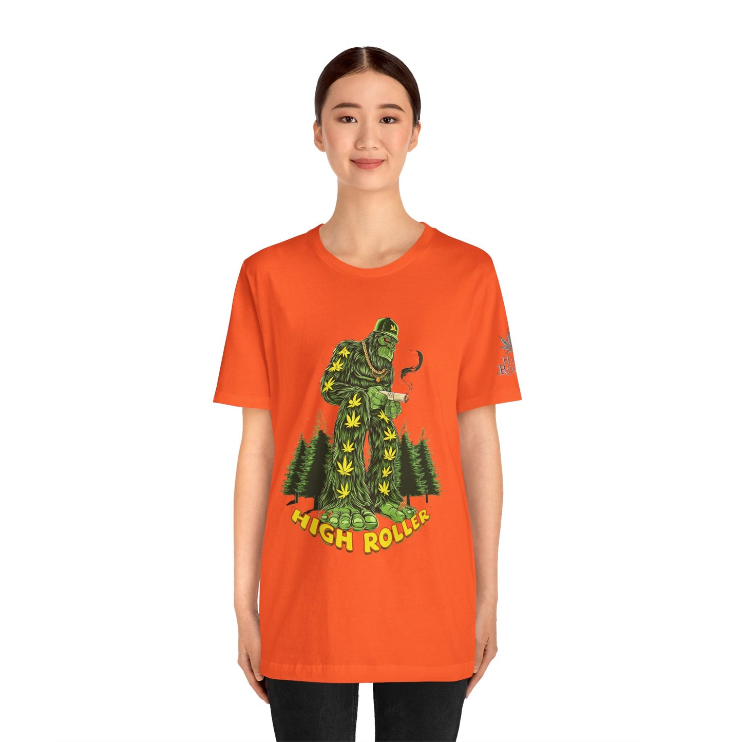 Cannabis Sasquatch Forest King T-Shirt - Premium Bigfoot 420 Lifestyle Apparel"