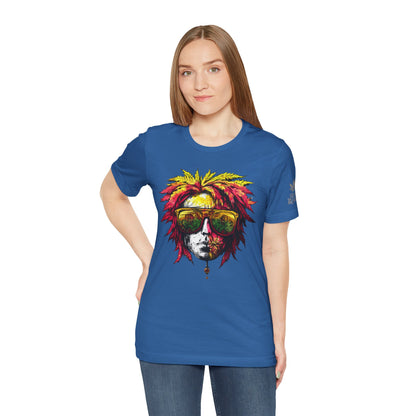 Rasta Cannabis Portrait Tee - Reggae Culture Art Design | High Roller