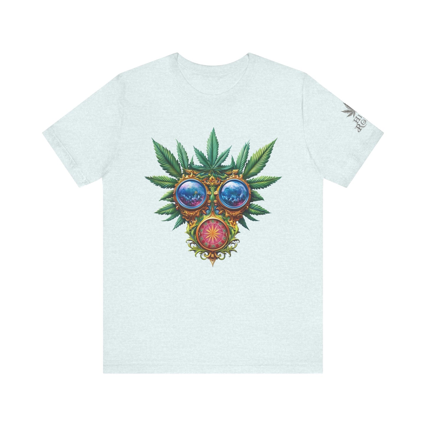 Third Eye Vision T-Shirt - Premium Airlume Cotton Cannabis Kaleidoscope Art Tee