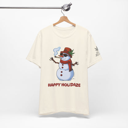 Happy Holidaze Premium Cannabis Christmas T-Shirt