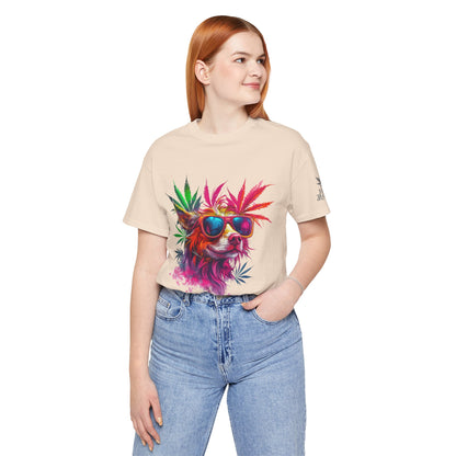 PSYCHEDELIC CANNABIS DOG™ | PREMIUM TRIPPY ART TEE