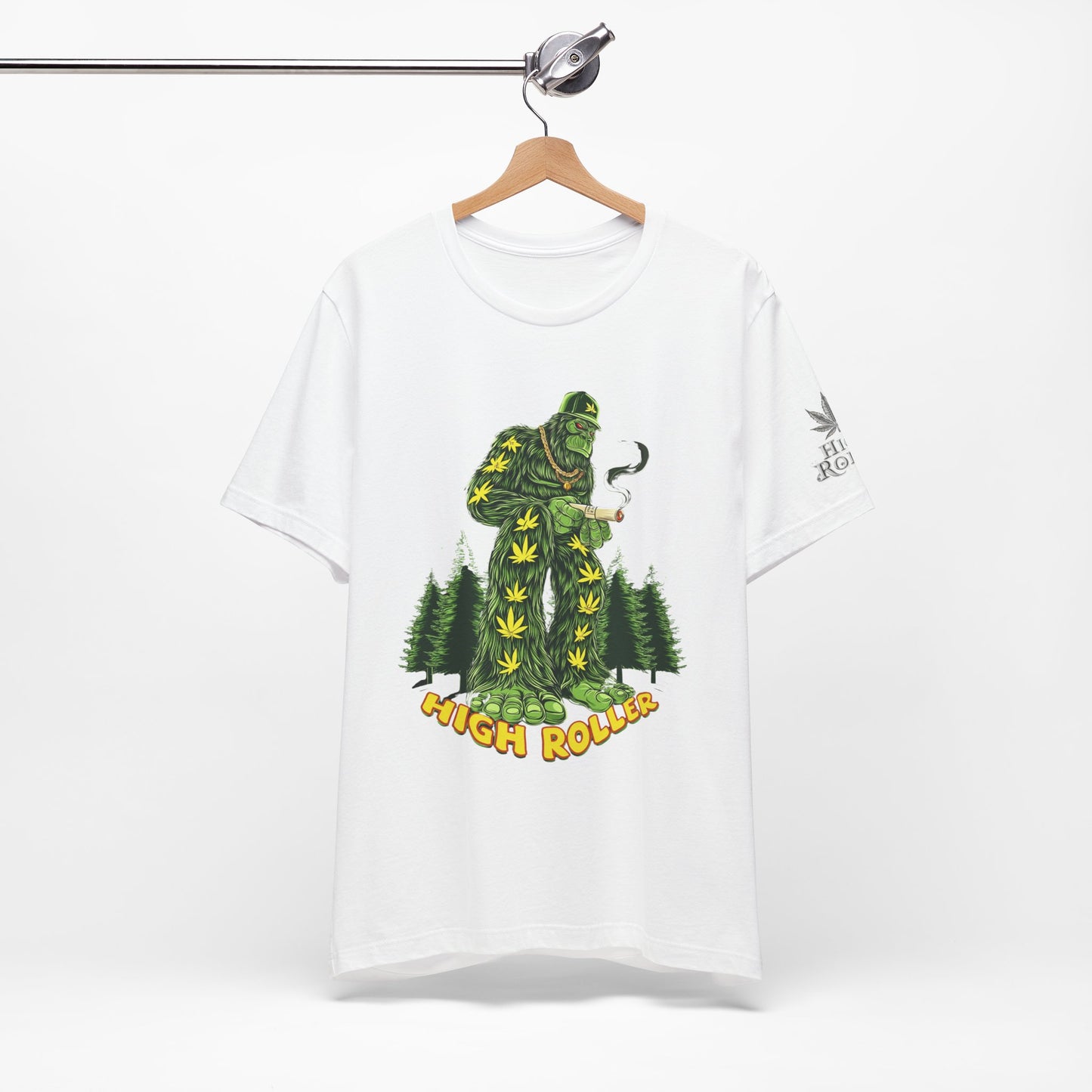 Cannabis Sasquatch Forest King T-Shirt - Premium Bigfoot 420 Lifestyle Apparel"