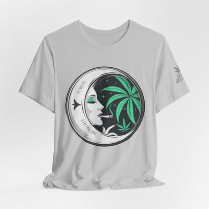 Toker Girl Coin Tee - Vintage Cannabis Portrait Art Design | High Roller