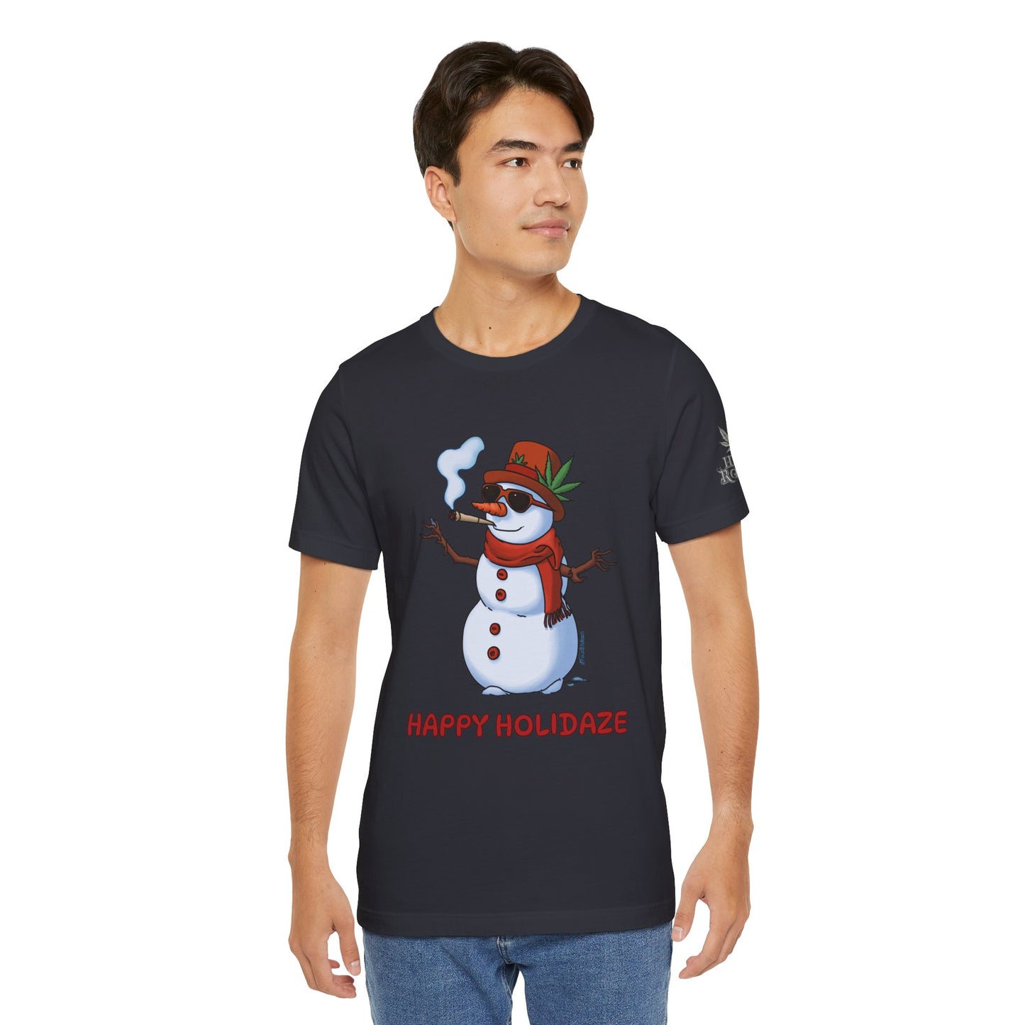 Happy Holidaze Premium Cannabis Christmas T-Shirt