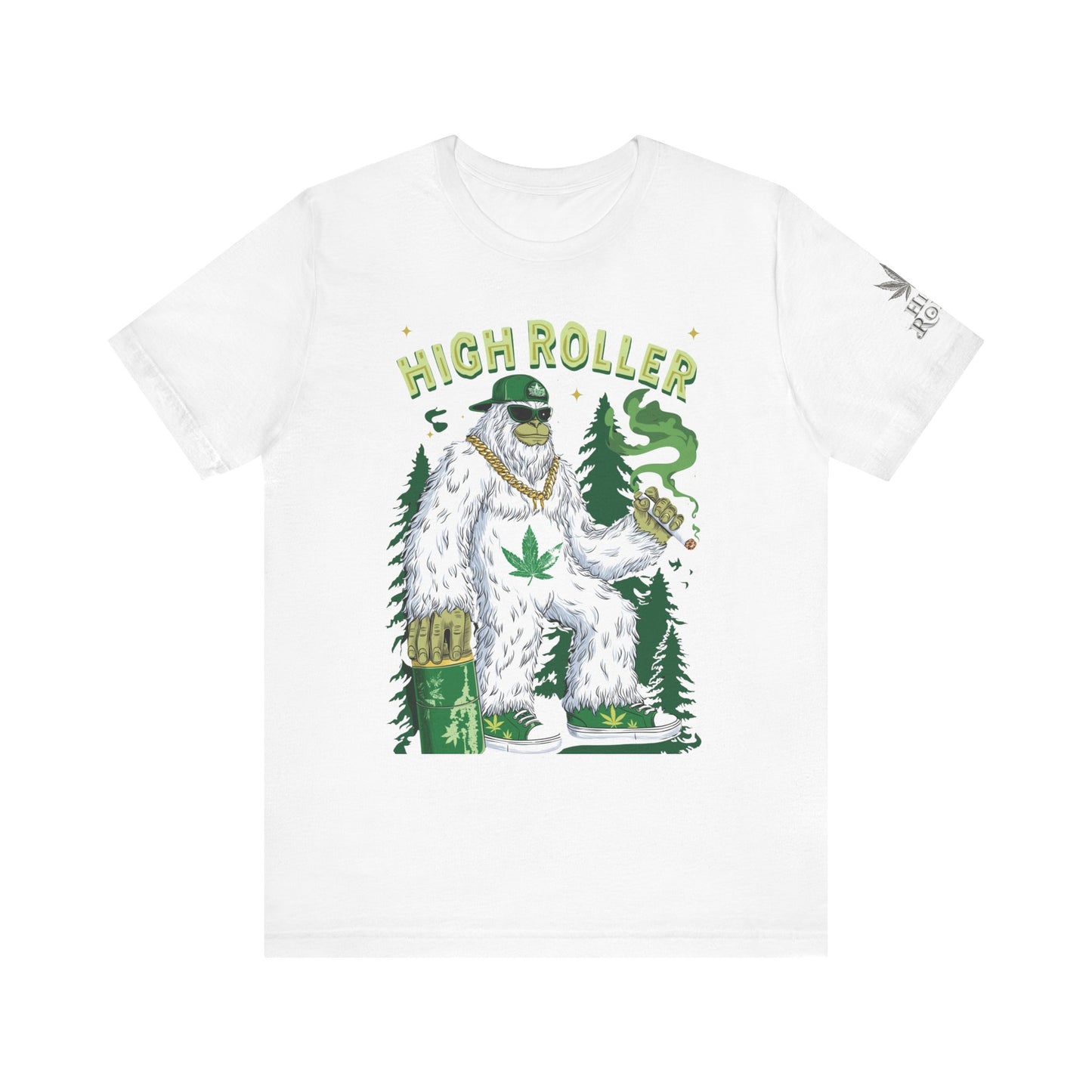 Alpine Yeti HIGH ROLLER T-Shirt - Premium Cannabis Mountain Culture Apparel