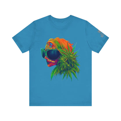 Neon Dreams Tee - Premium Airlume Cotton Cannabis Culture Psychedelic Profile Art