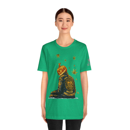 Pumpkin Head HIGH ROLLER Halloween T-Shirt - Premium Cannabis Culture Apparel