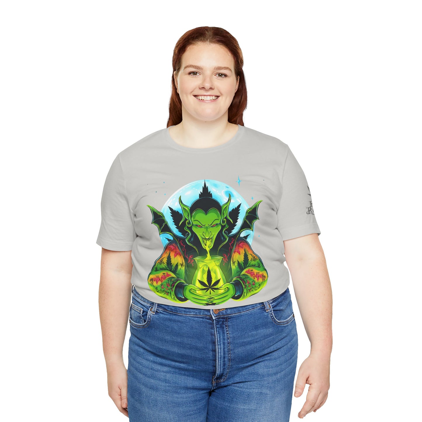 Mystic Dragon Guardian Cannabis Meditation T-Shirt - Premium Psychedelic 420 Apparel
