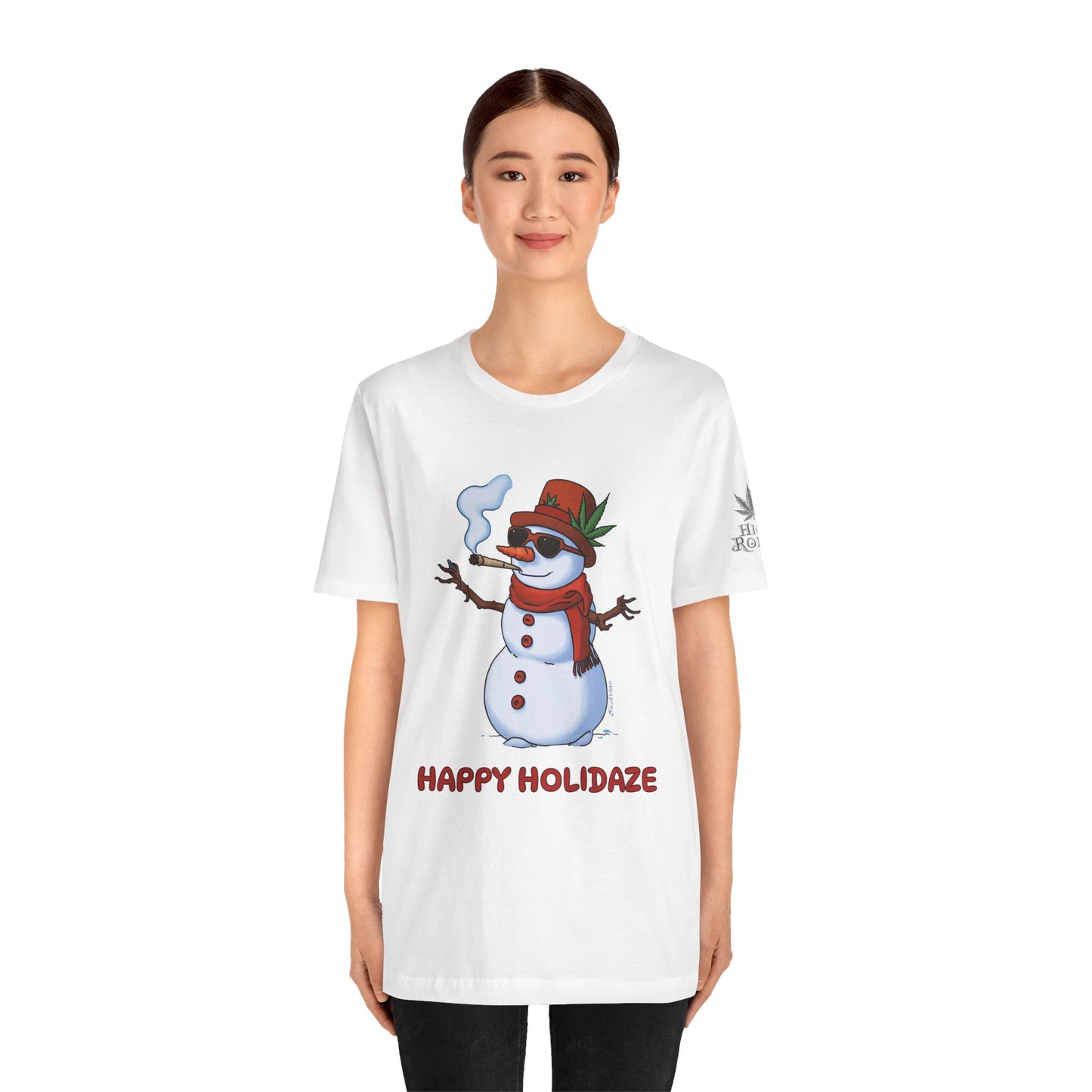 Happy Holidaze Premium Cannabis Christmas T-Shirt