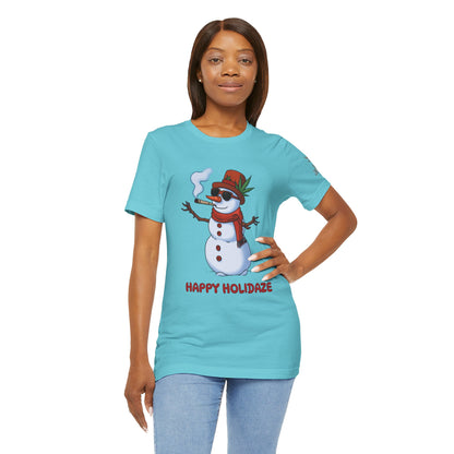 Happy Holidaze Premium Cannabis Christmas T-Shirt