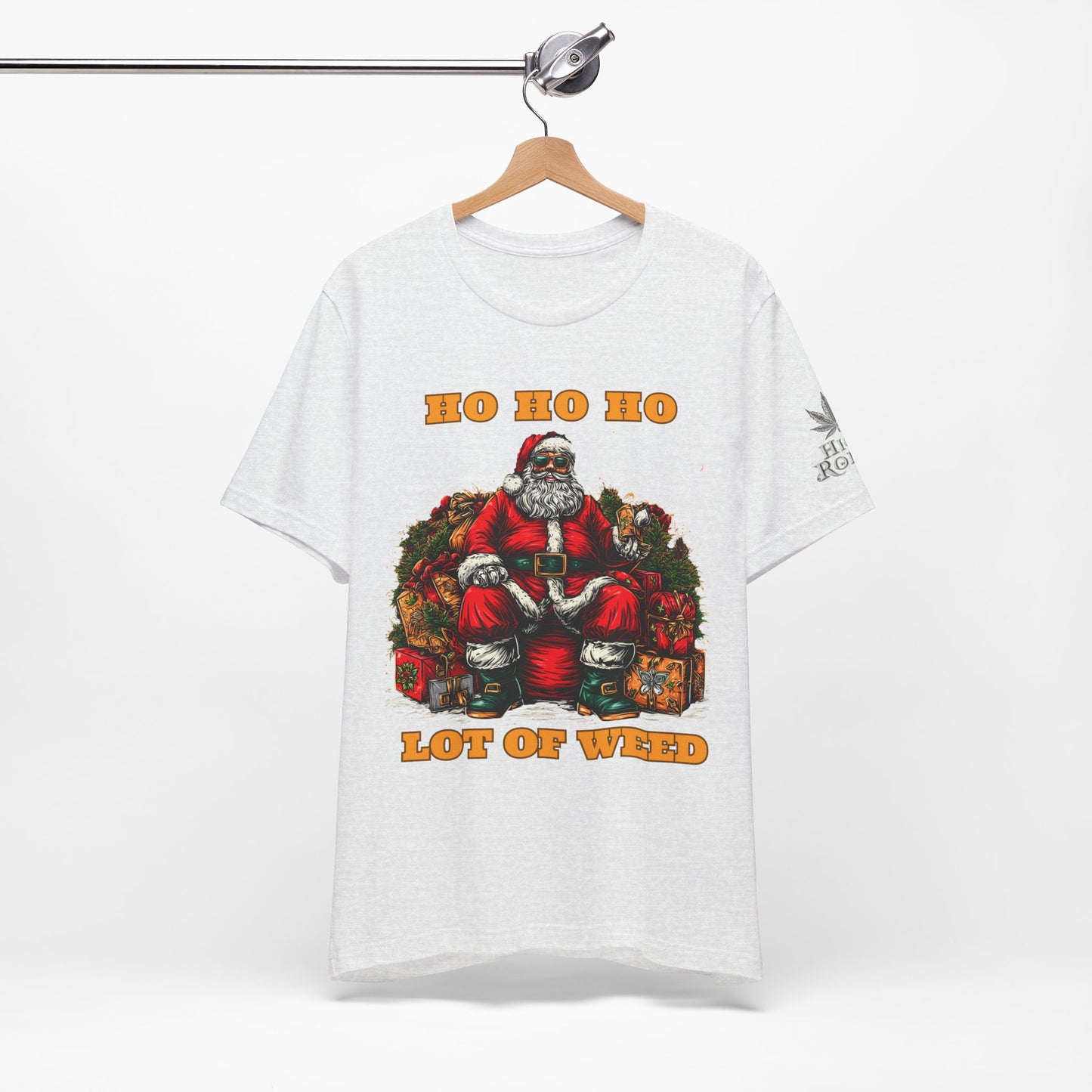 Ho Ho Ho Lot Of Weed Premium Cannabis Christmas T-Shirt