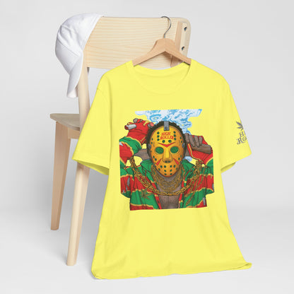 Horror Icon HIGH ROLLER T-Shirt - Premium Cannabis Slasher Culture Apparel"