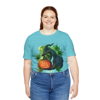 Cannabis Witch's Brew Halloween T-Shirt - Premium Spooky 420 Black Edition Apparel"