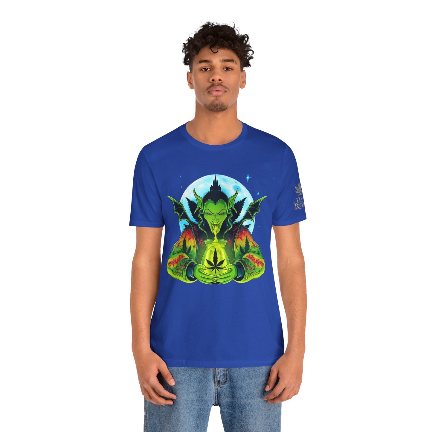 Mystic Dragon Guardian Cannabis Meditation T-Shirt - Premium Psychedelic 420 Apparel