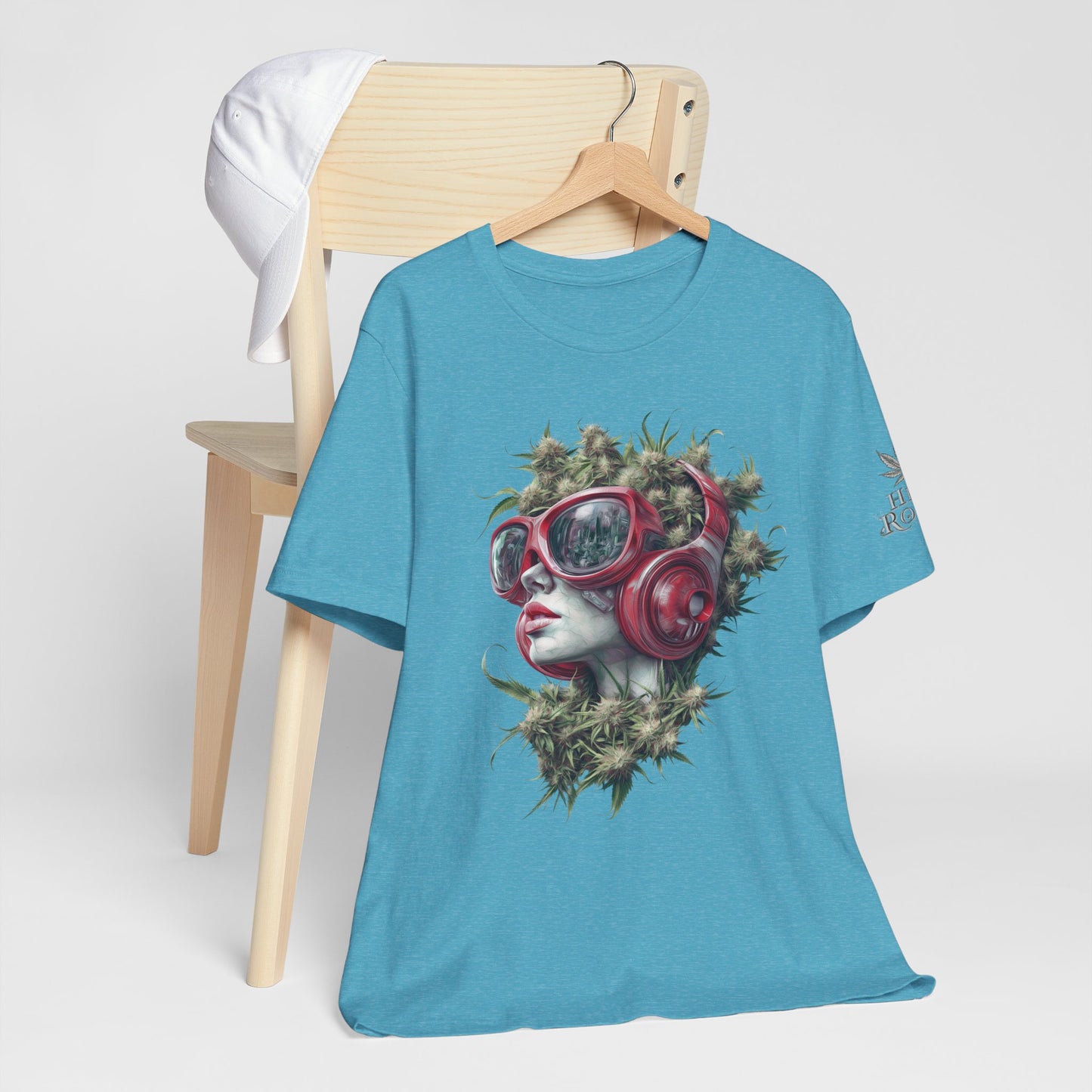 Vibes & Vision Tee - Premium Airlume Cotton Cannabis Culture Surreal Music Art