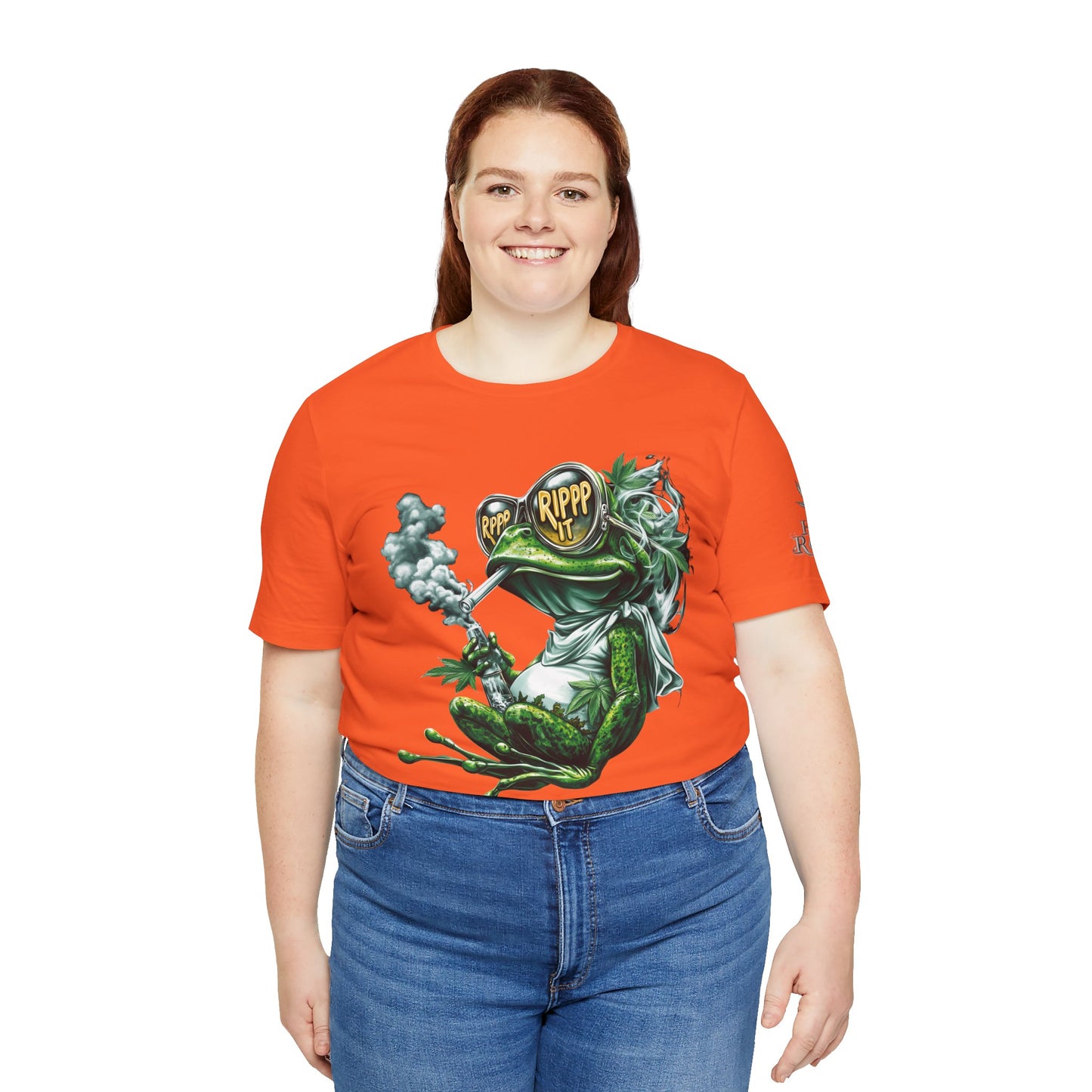 RIPPP IT Cosmic Frog Tee - Premium Airlume Cotton Cannabis Culture Streetwear