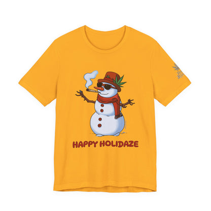 Happy Holidaze Premium Cannabis Christmas T-Shirt
