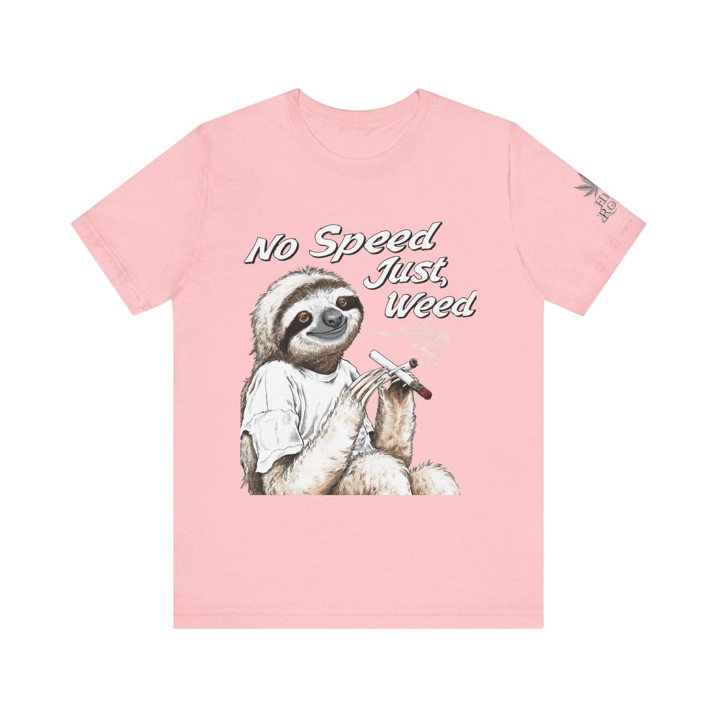 Slow Motion Tee - Premium Airlume Cotton Cannabis Culture Sloth Humor Art