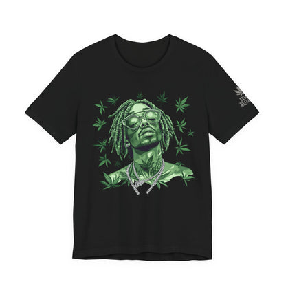 Elevated Vision Green Dream Tee - Premium Airlume Cotton Cannabis Culture Art