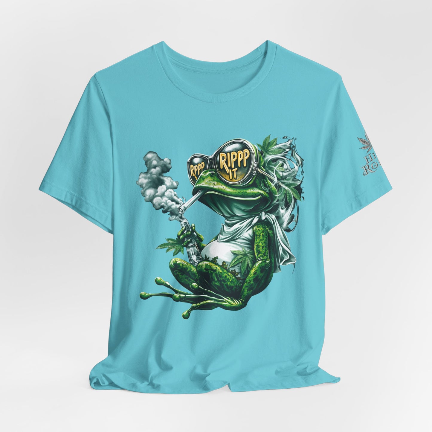RIPPP IT Cosmic Frog Tee - Premium Airlume Cotton Cannabis Culture Streetwear
