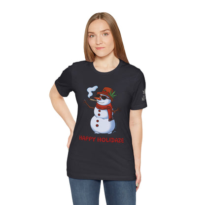 Happy Holidaze Premium Cannabis Christmas T-Shirt