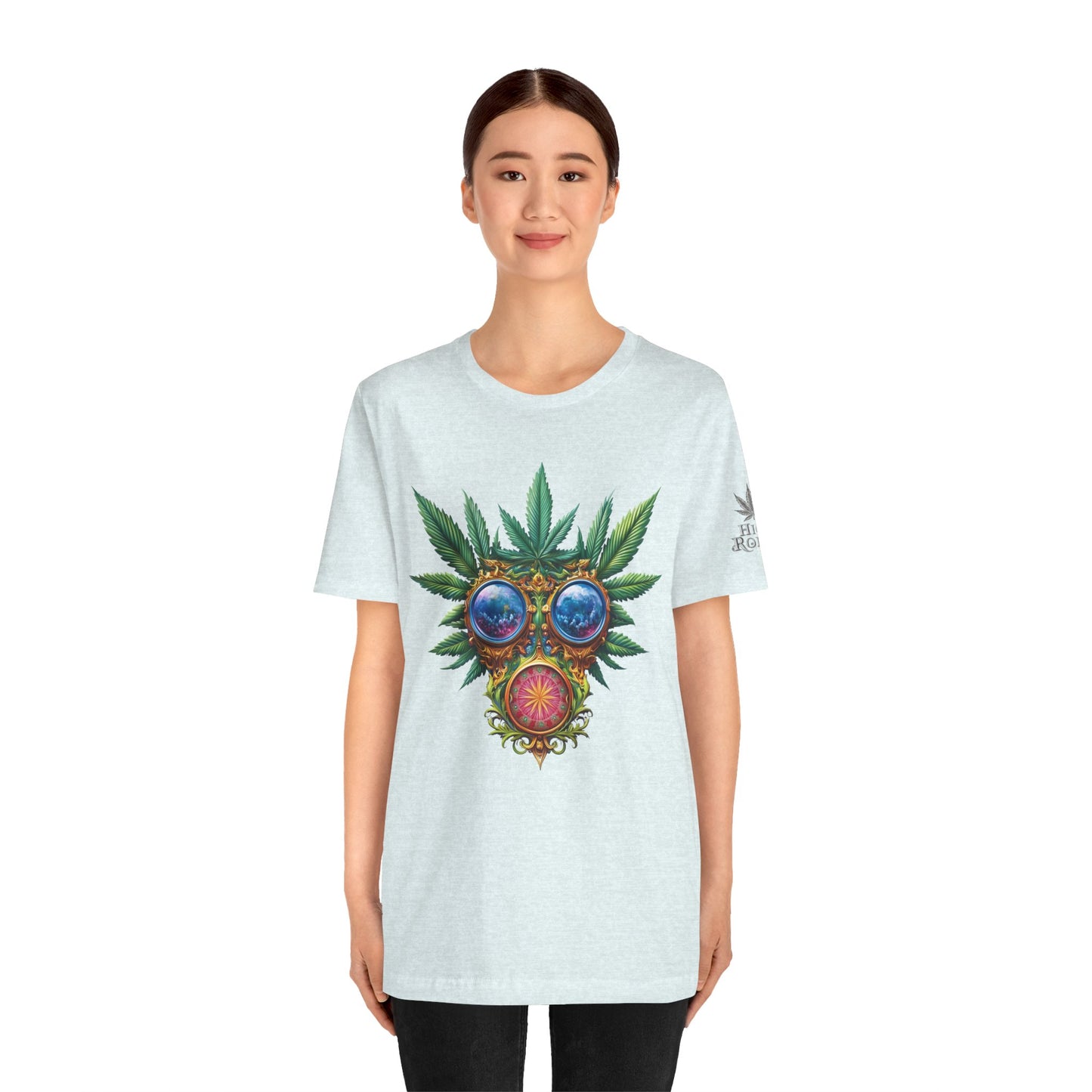 Third Eye Vision T-Shirt - Premium Airlume Cotton Cannabis Kaleidoscope Art Tee