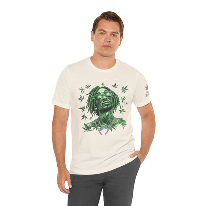 Elevated Vision Green Dream Tee - Premium Airlume Cotton Cannabis Culture Art