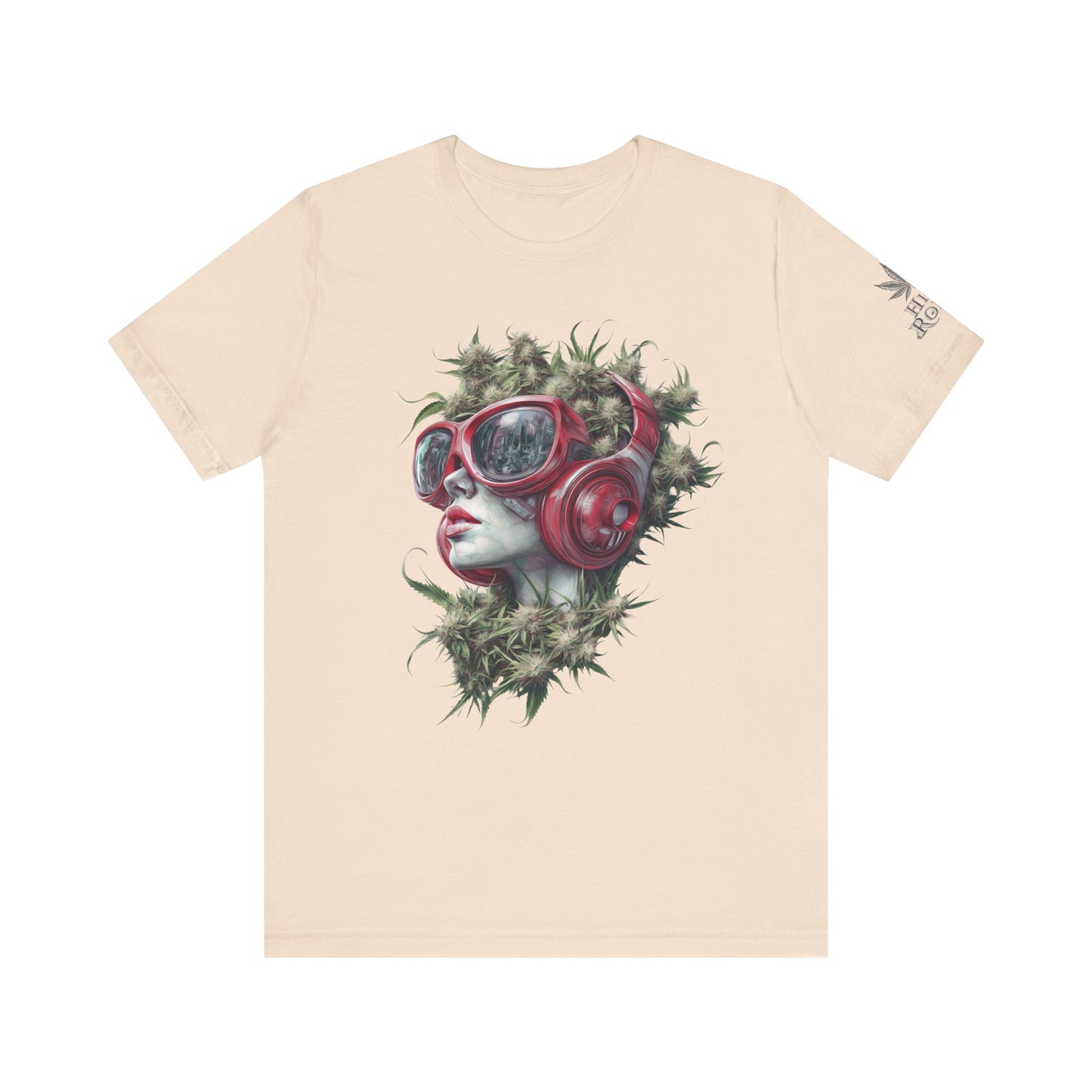 Vibes & Vision Tee - Premium Airlume Cotton Cannabis Culture Surreal Music Art