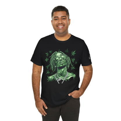 Elevated Vision Green Dream Tee - Premium Airlume Cotton Cannabis Culture Art