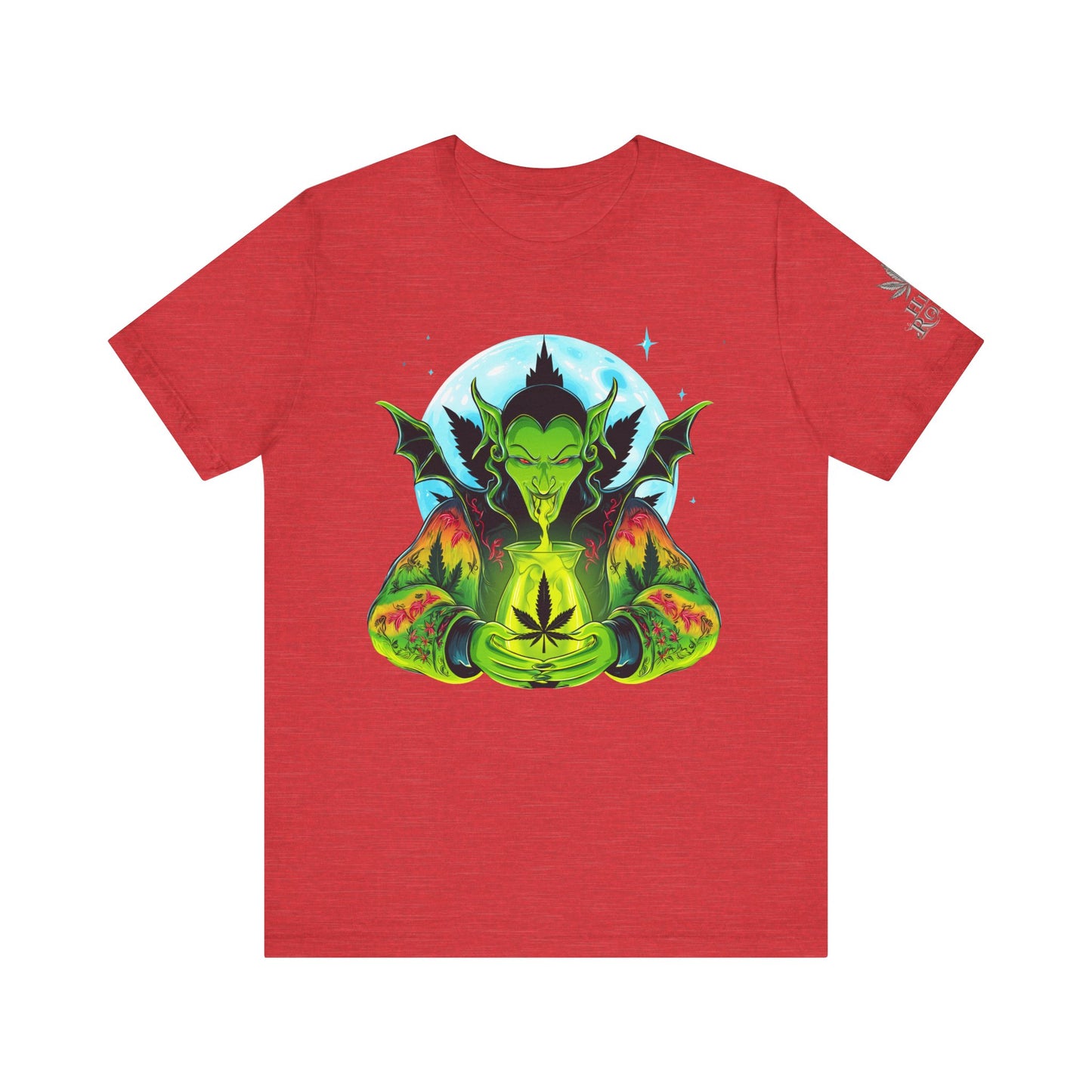 Mystic Dragon Guardian Cannabis Meditation T-Shirt - Premium Psychedelic 420 Apparel
