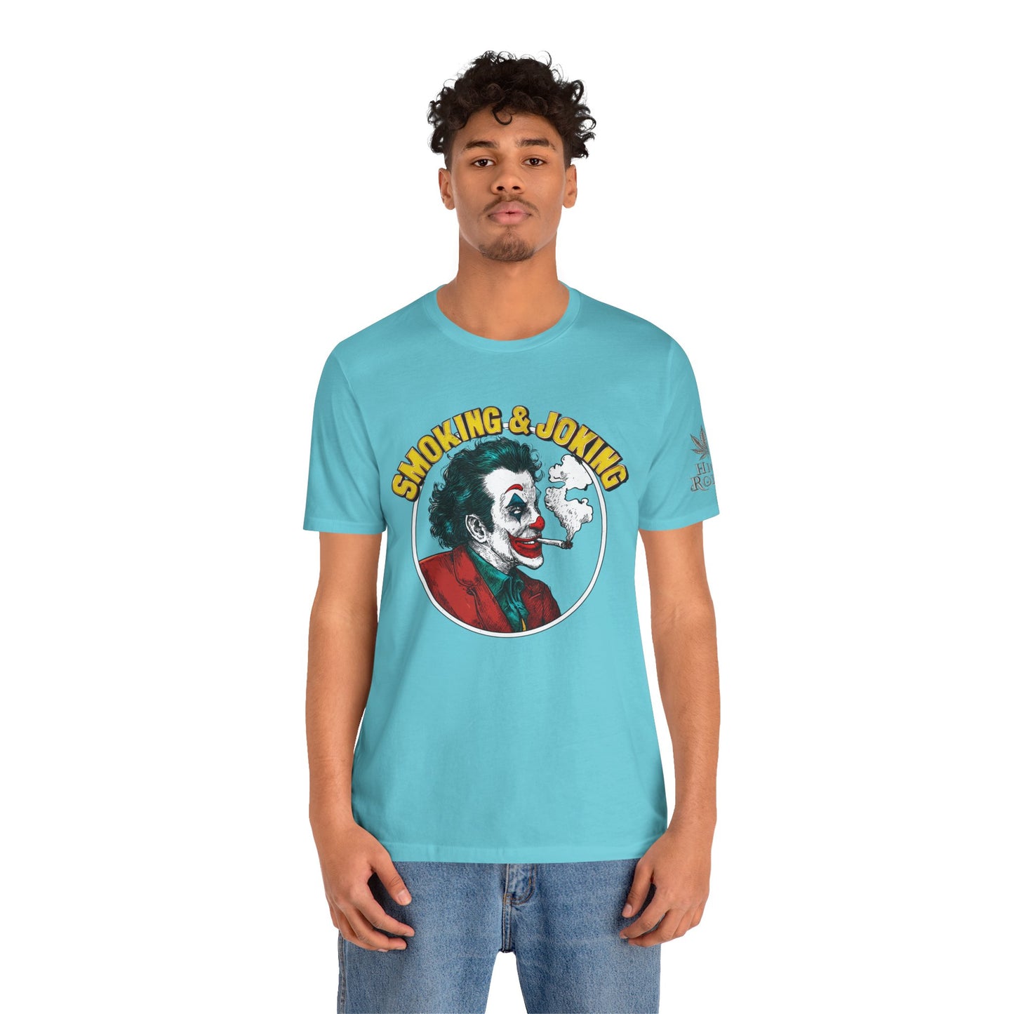 Smoking & Joking T-Shirt - Premium Airlume Cotton Cannabis Villain Pop Art Tee