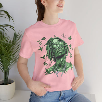 Elevated Vision Green Dream Tee - Premium Airlume Cotton Cannabis Culture Art