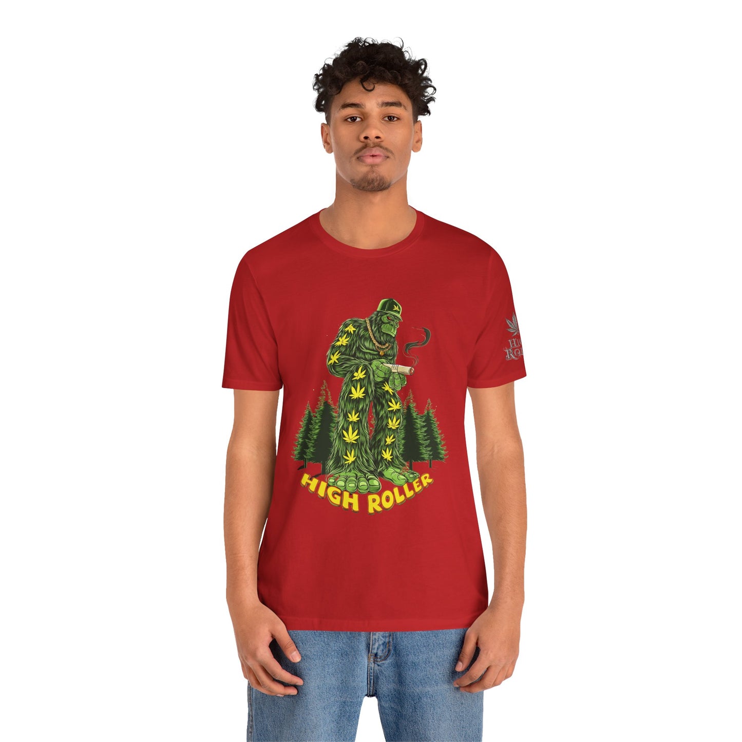 Cannabis Sasquatch Forest King T-Shirt - Premium Bigfoot 420 Lifestyle Apparel"