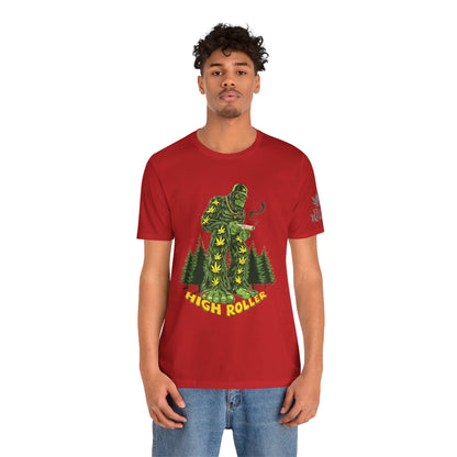 Cannabis Sasquatch Forest King T-Shirt - Premium Bigfoot 420 Lifestyle Apparel"