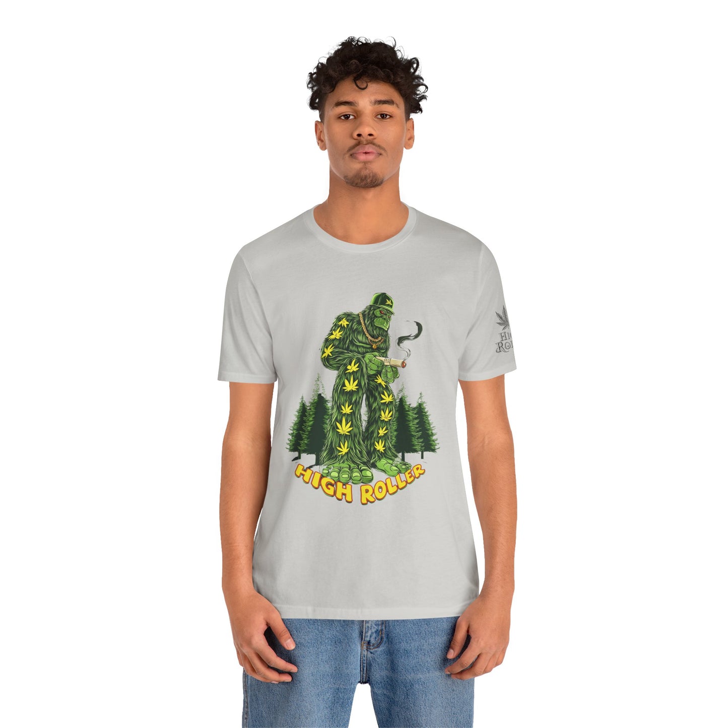 Cannabis Sasquatch Forest King T-Shirt - Premium Bigfoot 420 Lifestyle Apparel"