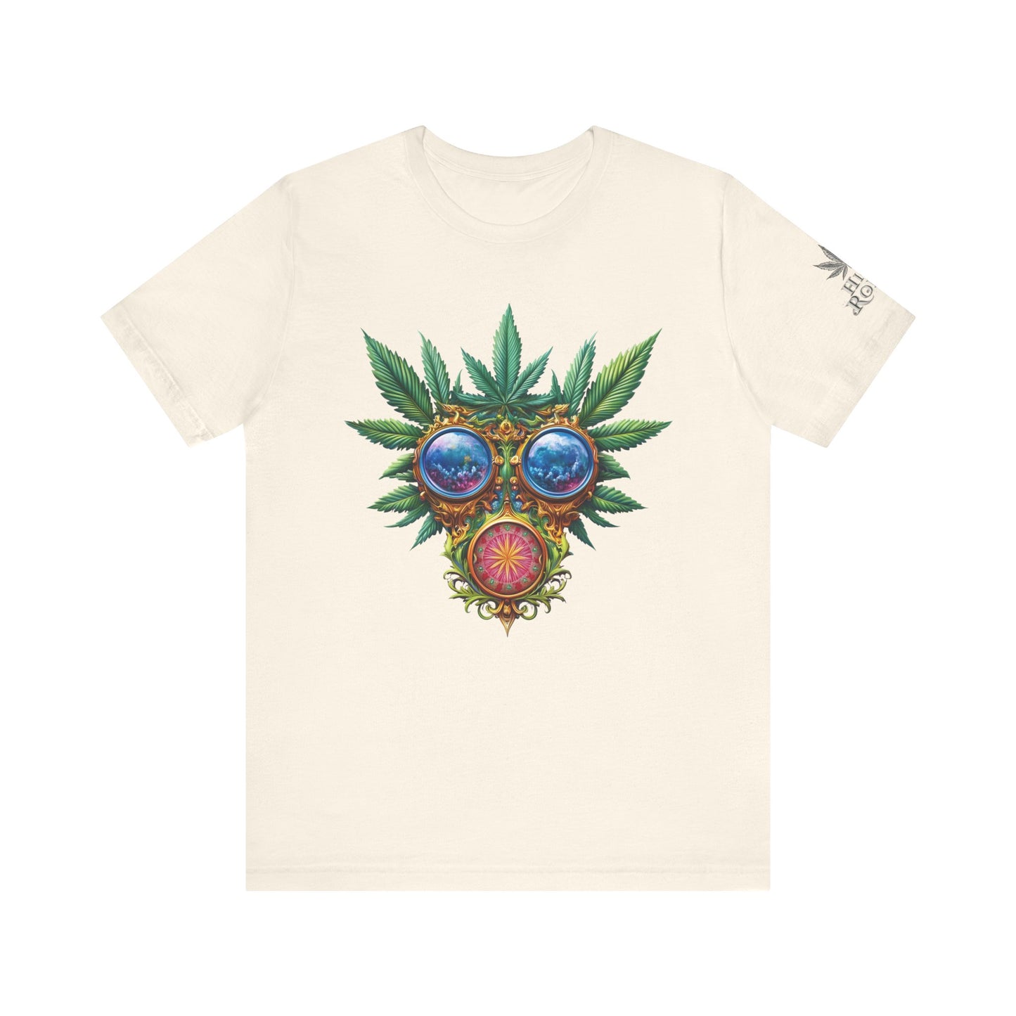 Third Eye Vision T-Shirt - Premium Airlume Cotton Cannabis Kaleidoscope Art Tee