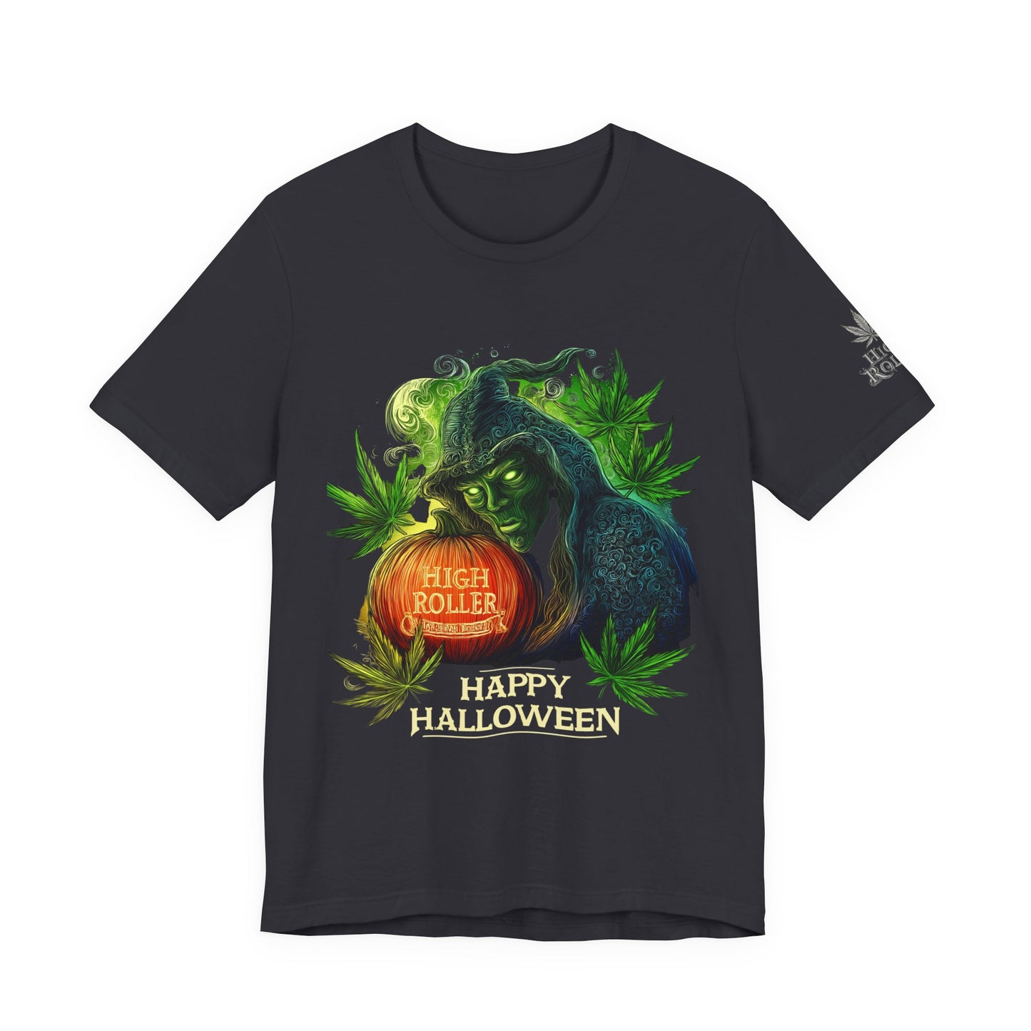 Cannabis Witch's Brew Halloween T-Shirt - Premium Spooky 420 Black Edition Apparel"