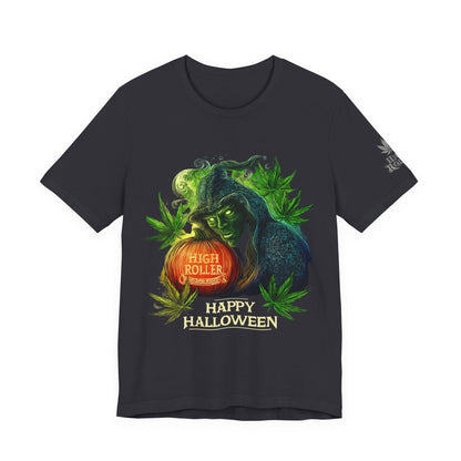 Cannabis Witch's Brew Halloween T-Shirt - Premium Spooky 420 Black Edition Apparel"