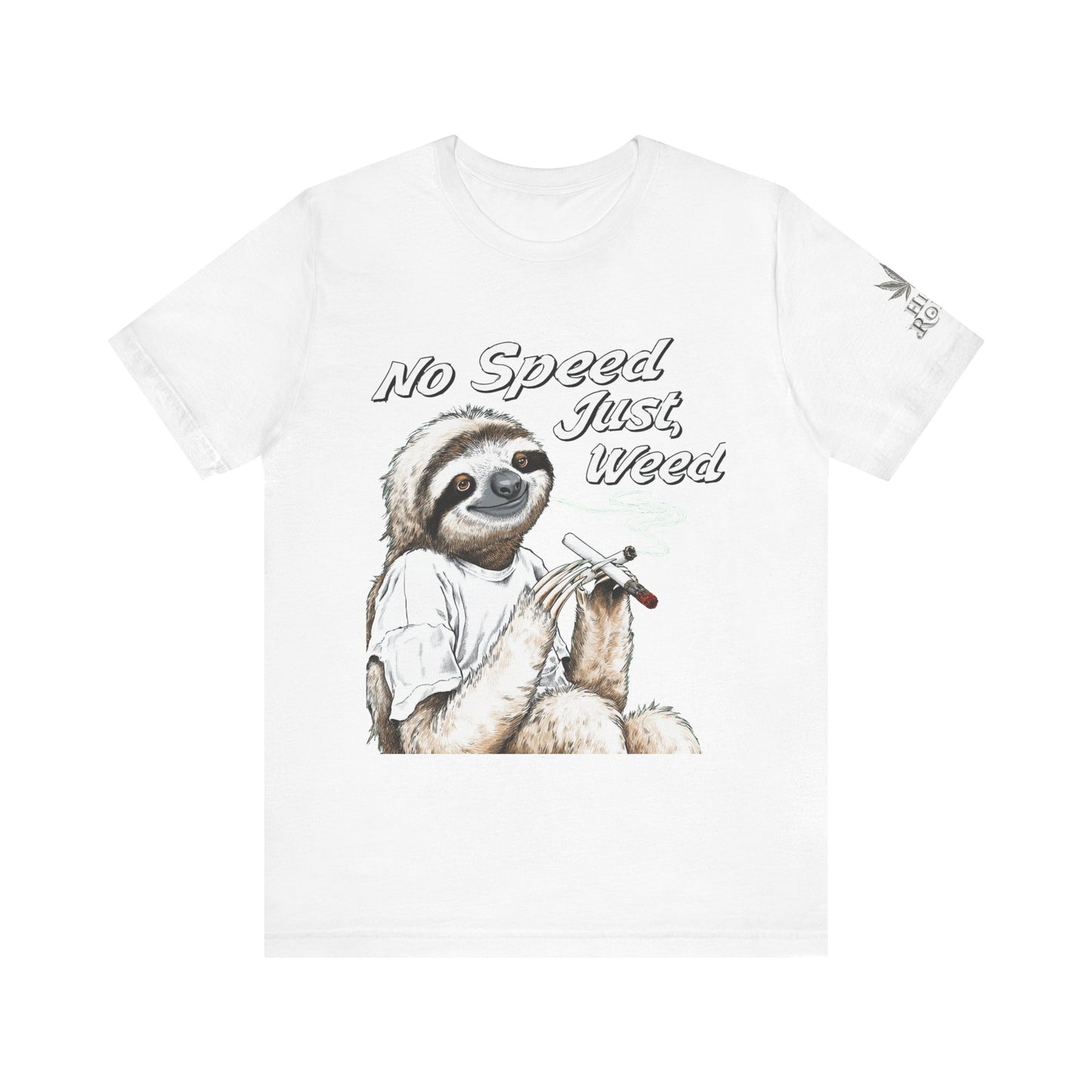Slow Motion Tee - Premium Airlume Cotton Cannabis Culture Sloth Humor Art