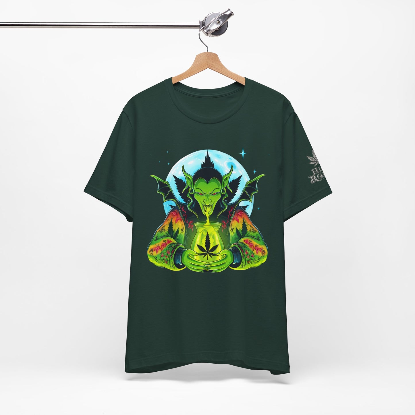 Mystic Dragon Guardian Cannabis Meditation T-Shirt - Premium Psychedelic 420 Apparel