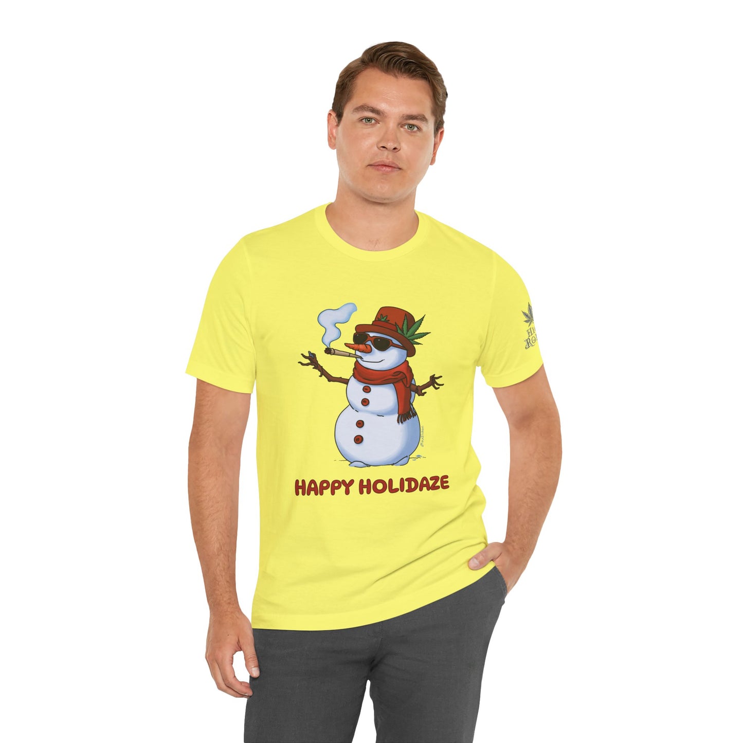 Happy Holidaze Premium Cannabis Christmas T-Shirt