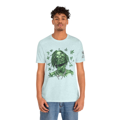 Elevated Vision Green Dream Tee - Premium Airlume Cotton Cannabis Culture Art