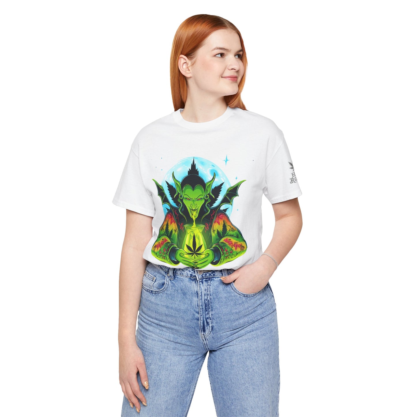 Mystic Dragon Guardian Cannabis Meditation T-Shirt - Premium Psychedelic 420 Apparel