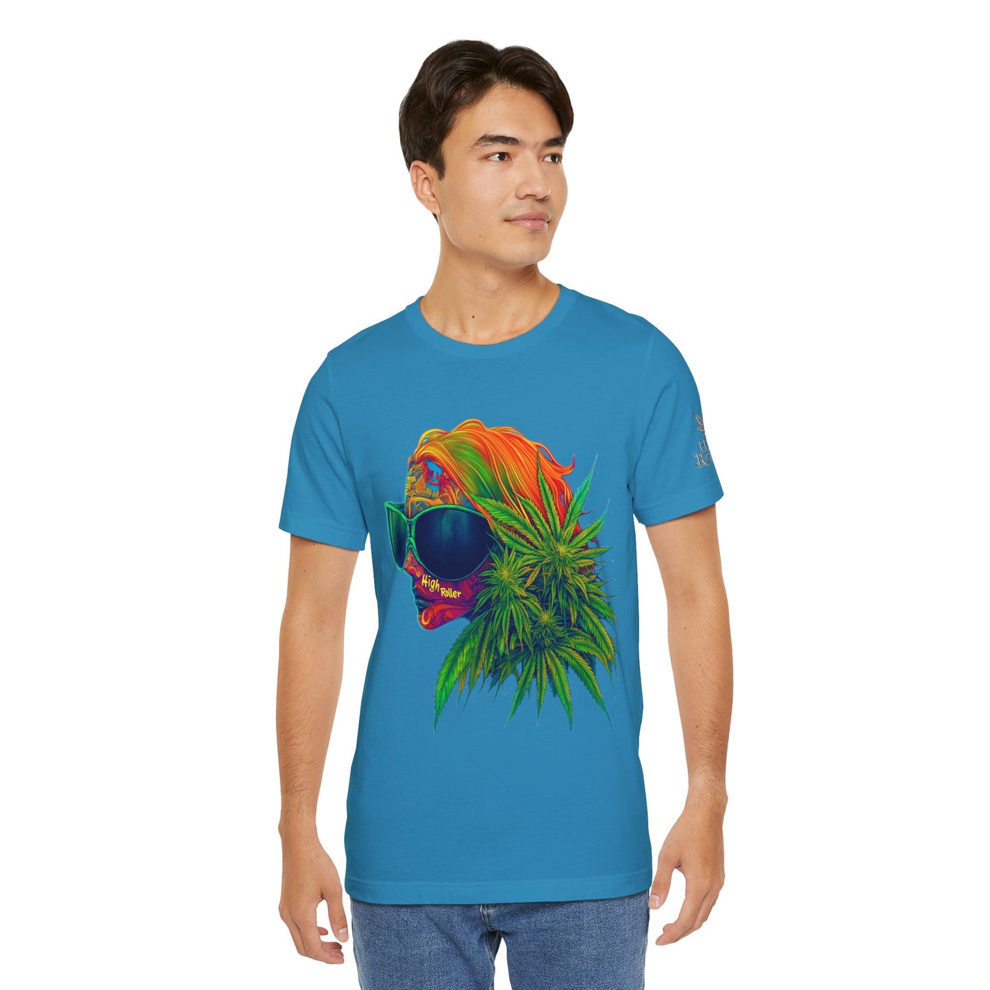Neon Dreams Tee - Premium Airlume Cotton Cannabis Culture Psychedelic Profile Art