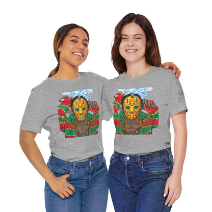 Horror Icon HIGH ROLLER T-Shirt - Premium Cannabis Slasher Culture Apparel"