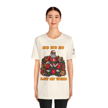 Ho Ho Ho Lot Of Weed Premium Cannabis Christmas T-Shirt
