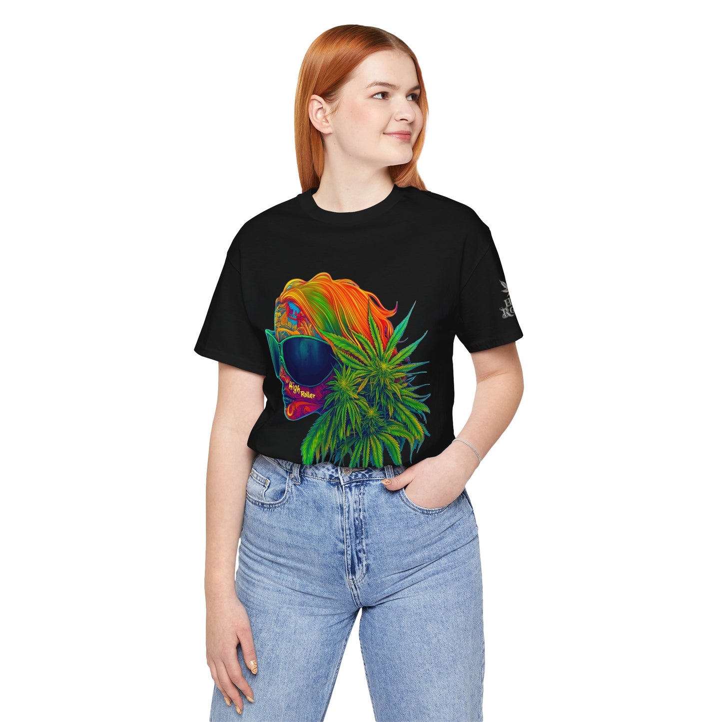 Neon Dreams Tee - Premium Airlume Cotton Cannabis Culture Psychedelic Profile Art