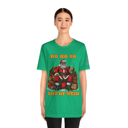 Ho Ho Ho Lot Of Weed Premium Cannabis Christmas T-Shirt